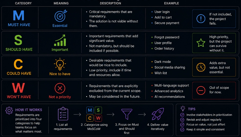 MoSCoW Prioritization 
