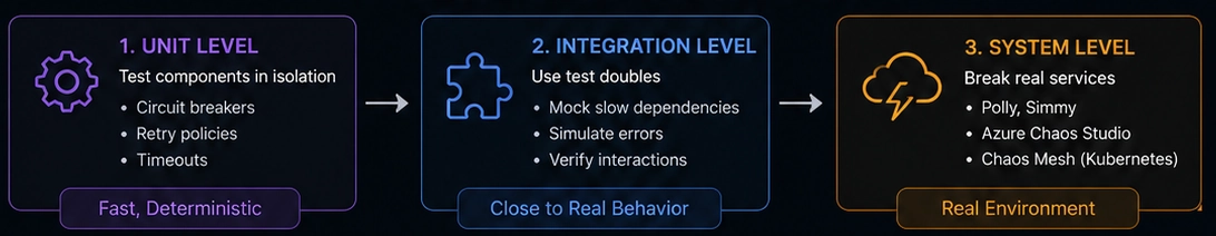 3 lvl of fault injection testing
