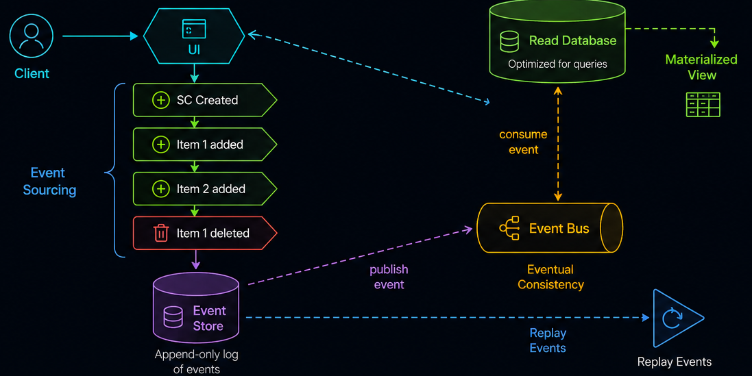  Event Sourcing pattern