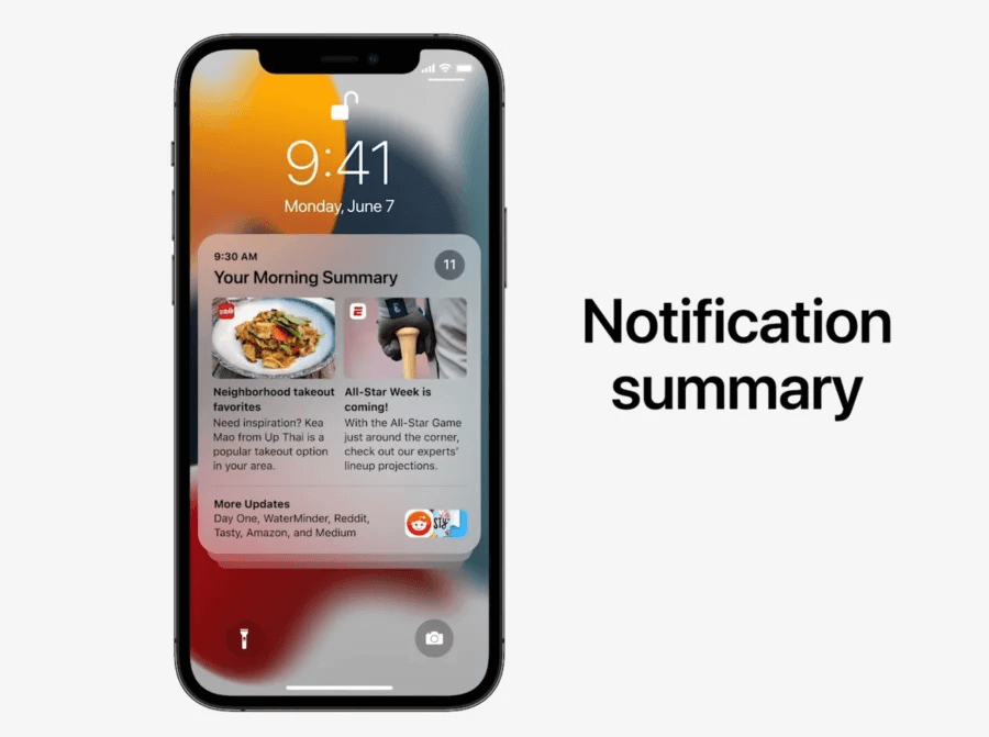 notifications iOS 15