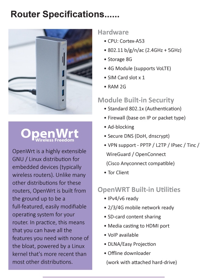 router specification