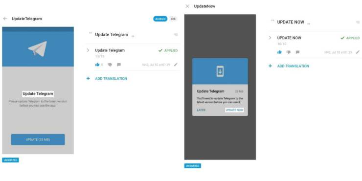 telegram update